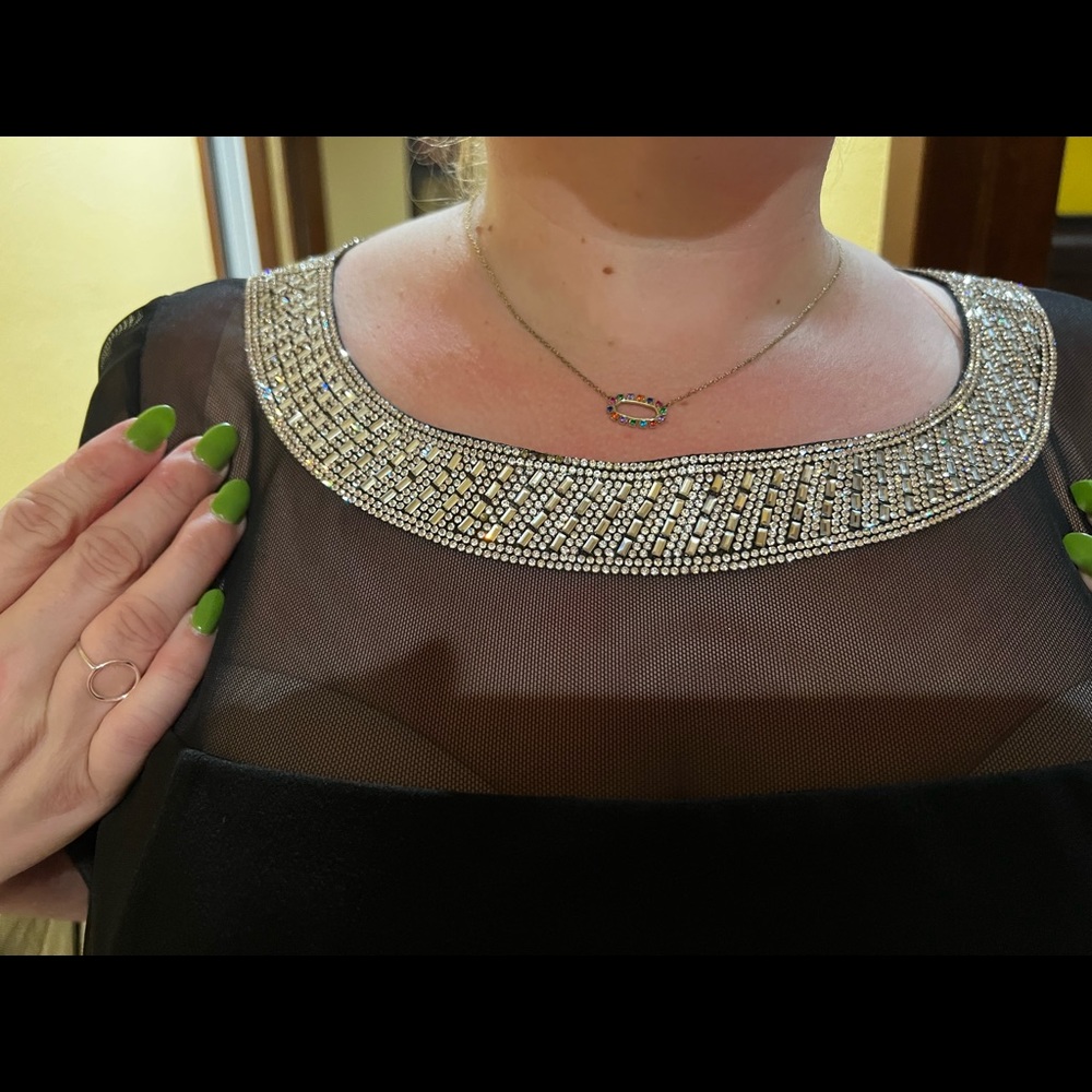 Black midi dress